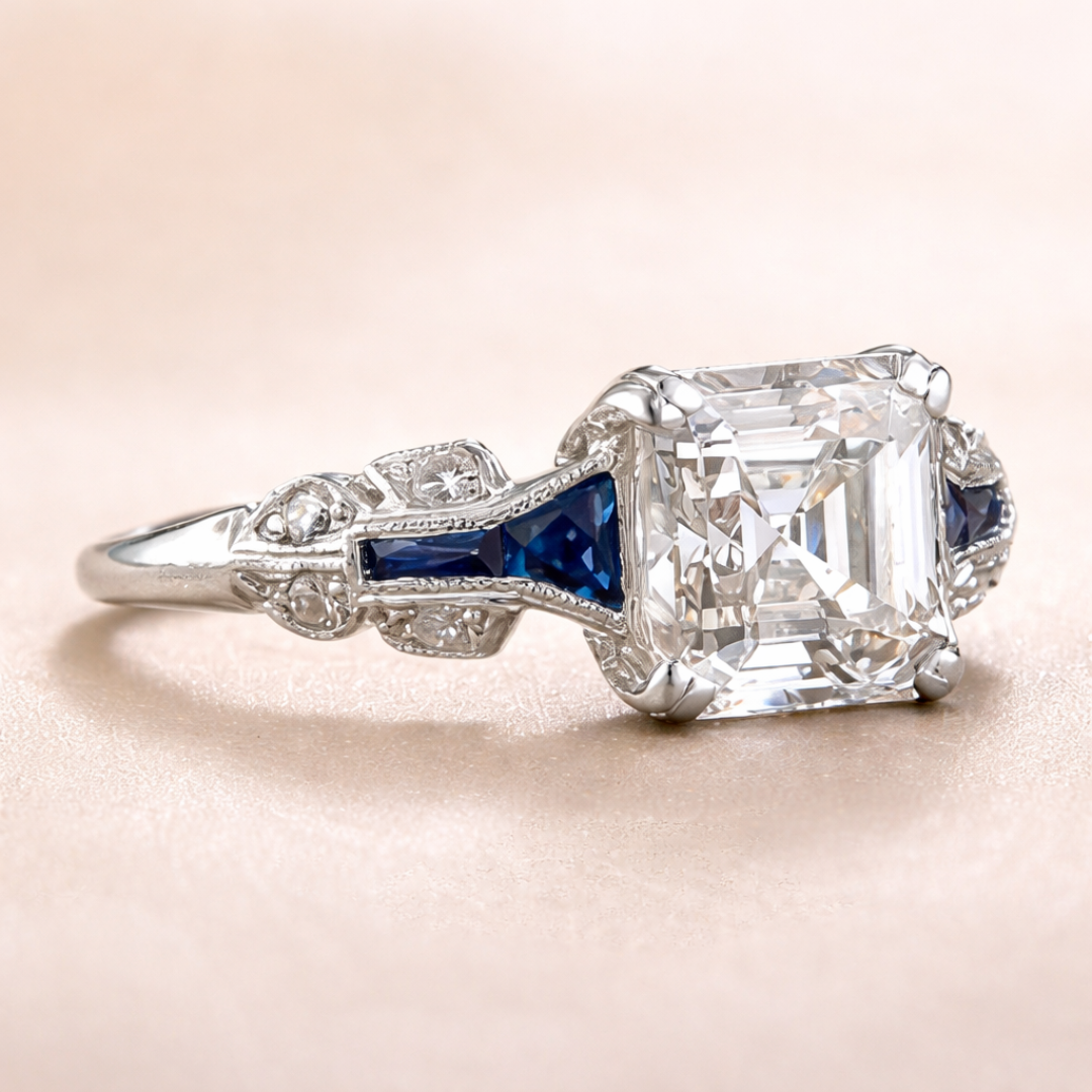 Vintage Royal Blue Heirloom Ring