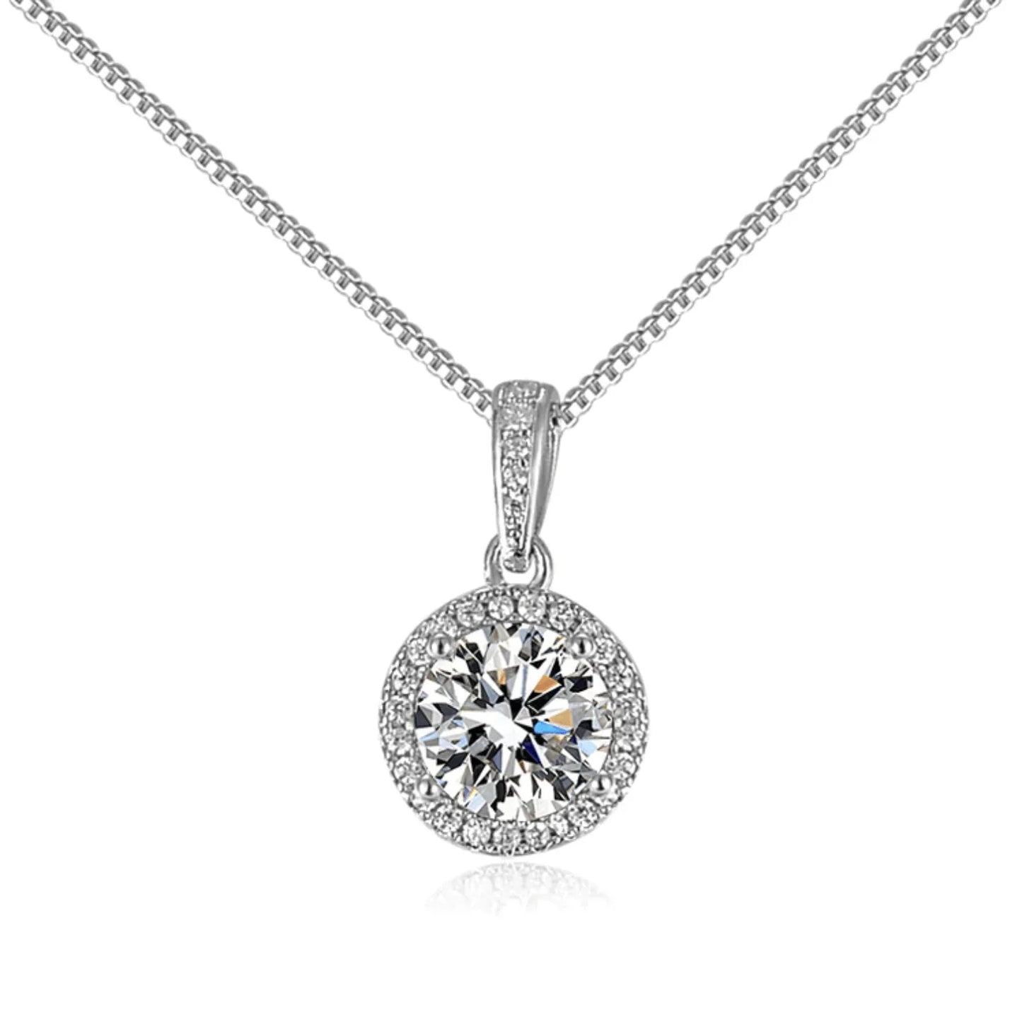 Adaline's Halo Zirconia Necklace - emmy-rae-jewels.com