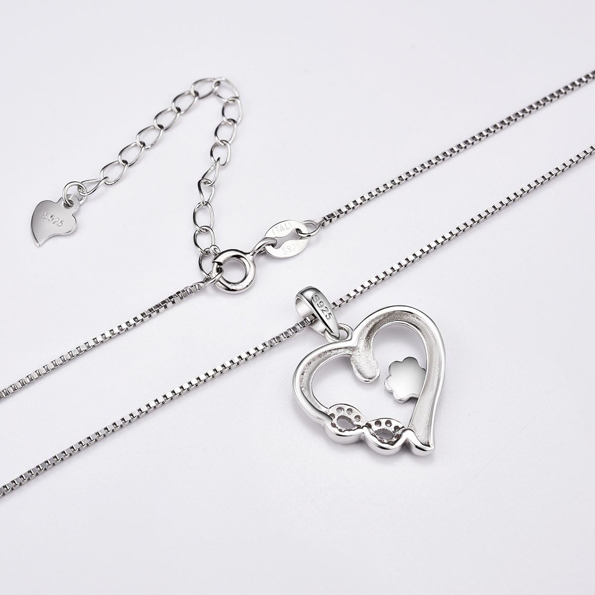 Paw and Heart Necklace with Infinity Charm - emmy-rae-jewels.com