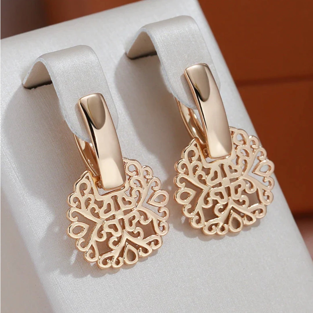 Elegant Mandala Hollow Earrings - emmy-rae-jewels.com