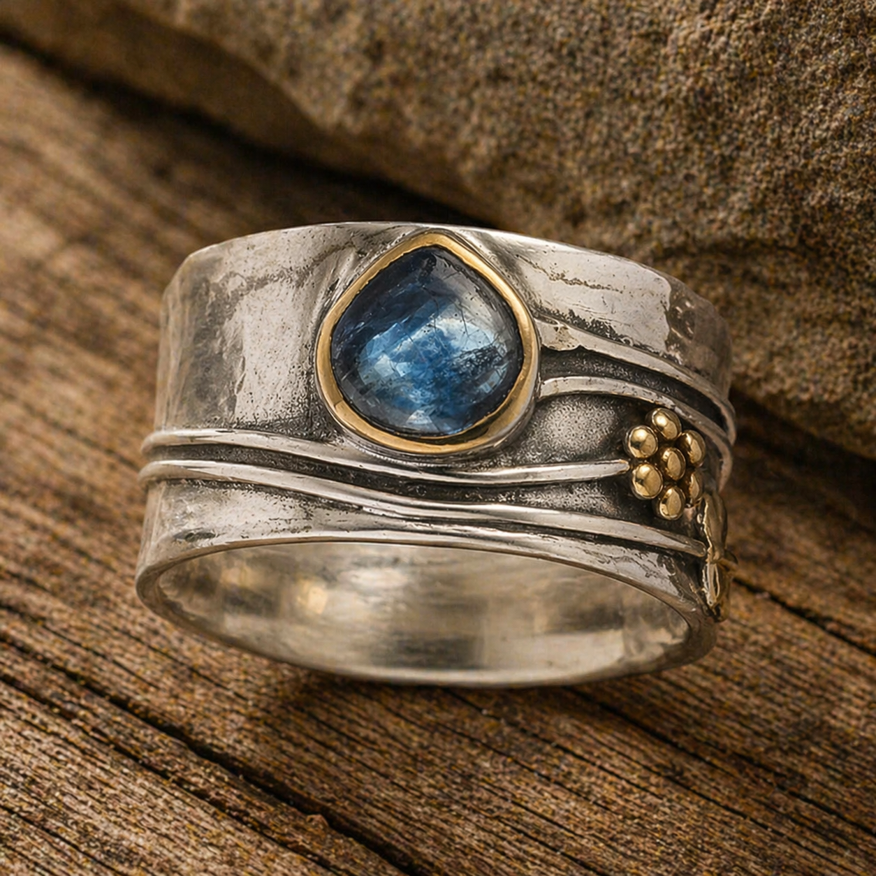 Bohemian Gemstone Meditation Ring