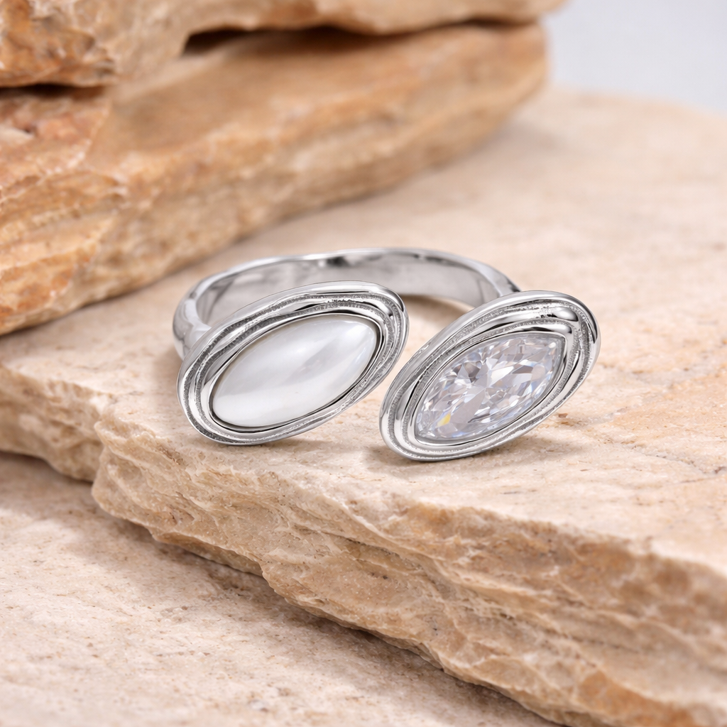 Double Marquise Bypass Ring