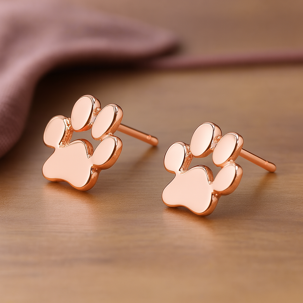 Hypoallergenic Paw Earrings – Made of Stainless Steel - emmy-rae-jewels.com