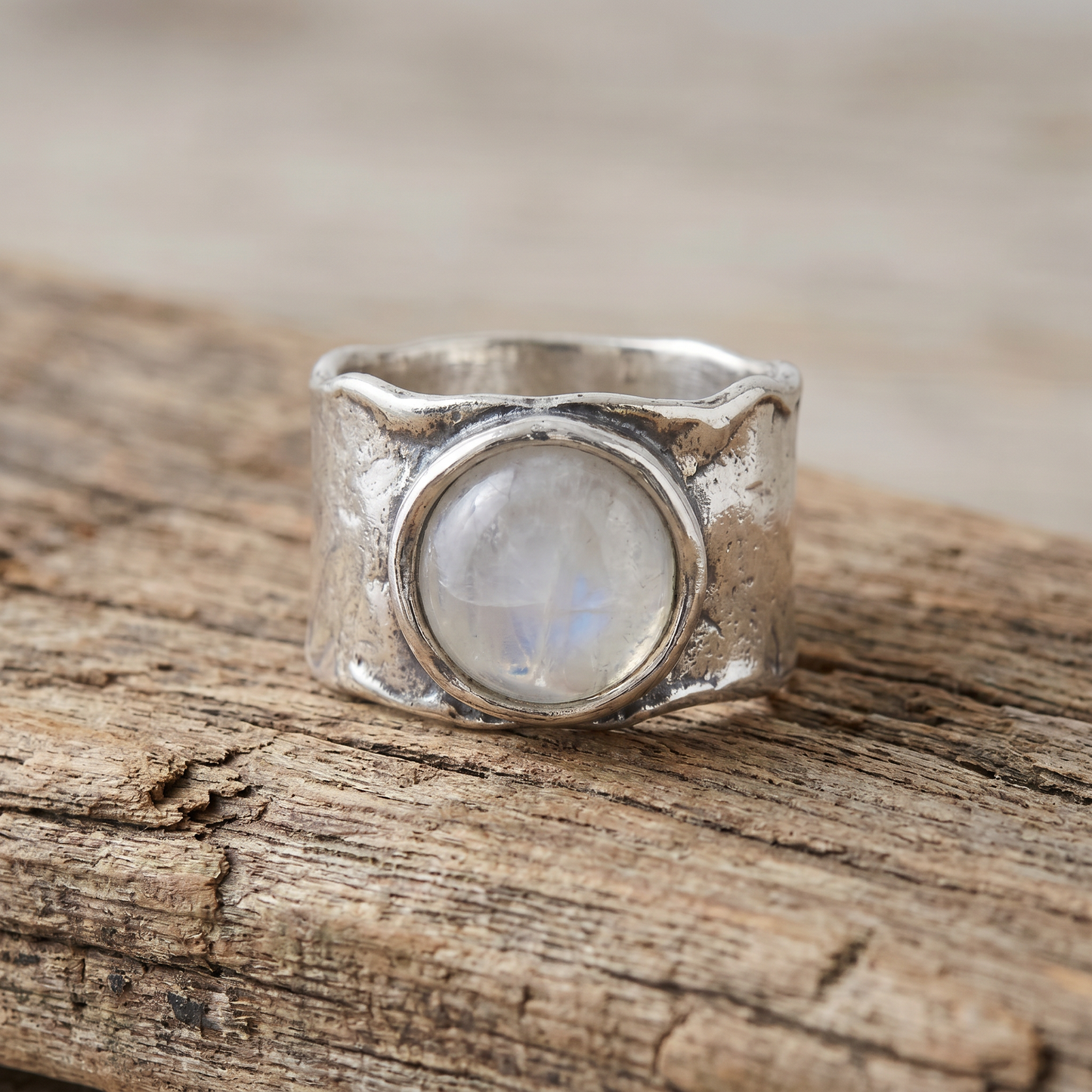 Boho Moonstone Ring
