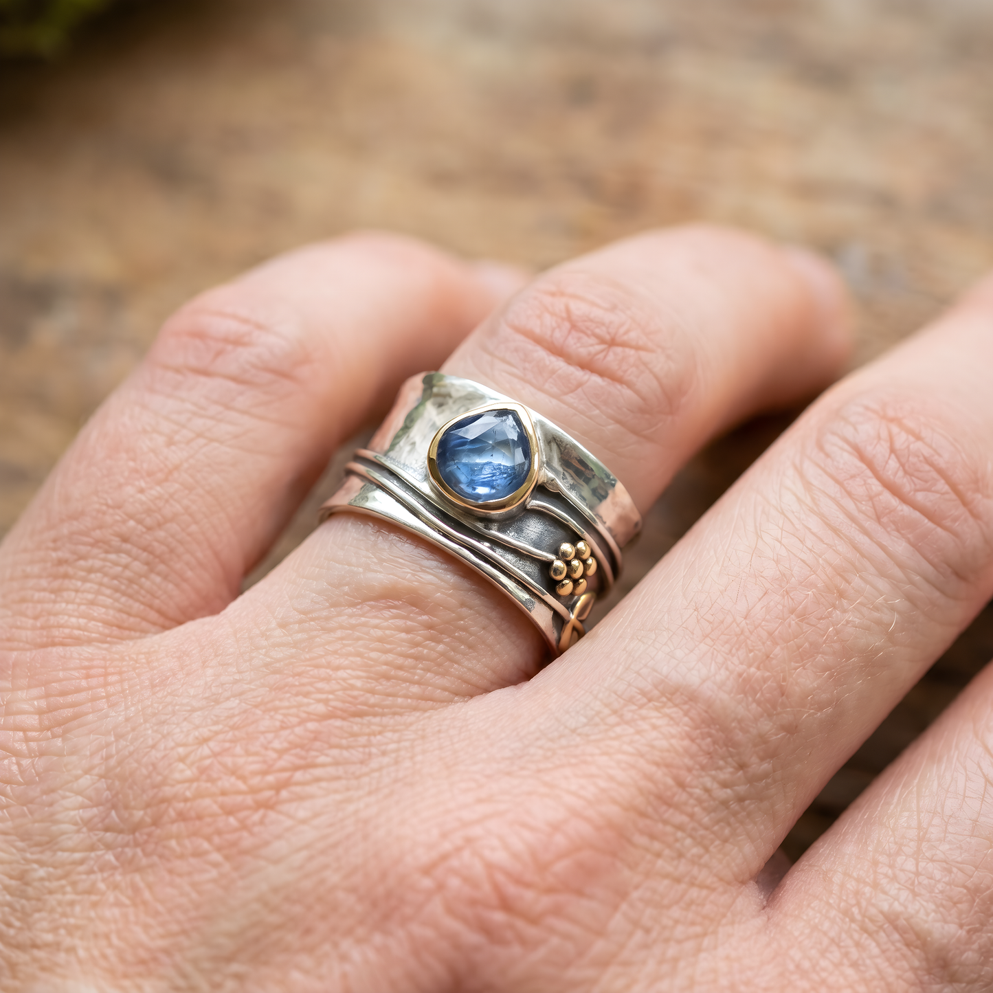 Bohemian Gemstone Meditation Ring