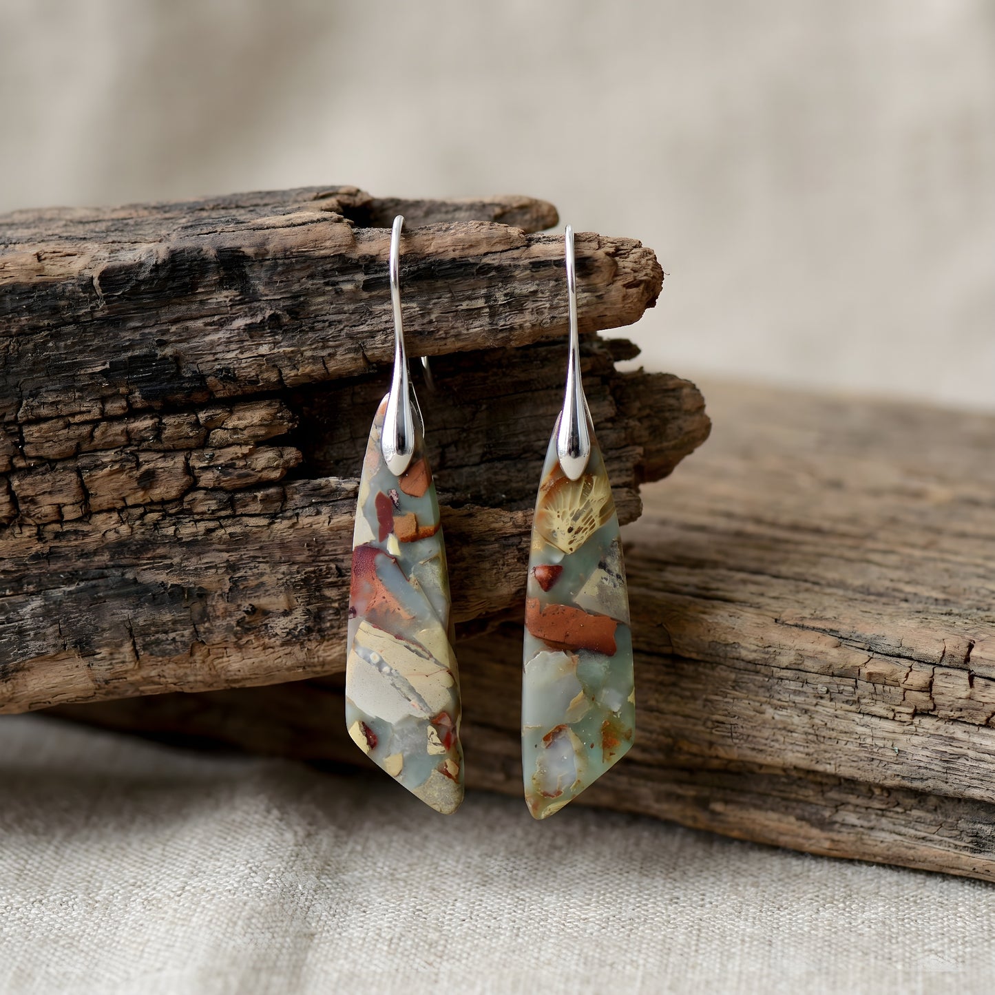 Unique Natural Stone Earrings