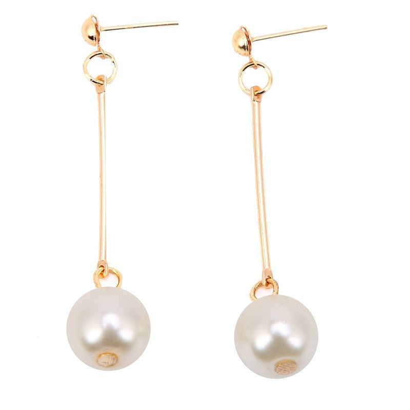 Luxury Dangling Earrings with Special Hand-Plaid Pearls - emmy-rae-jewels.com