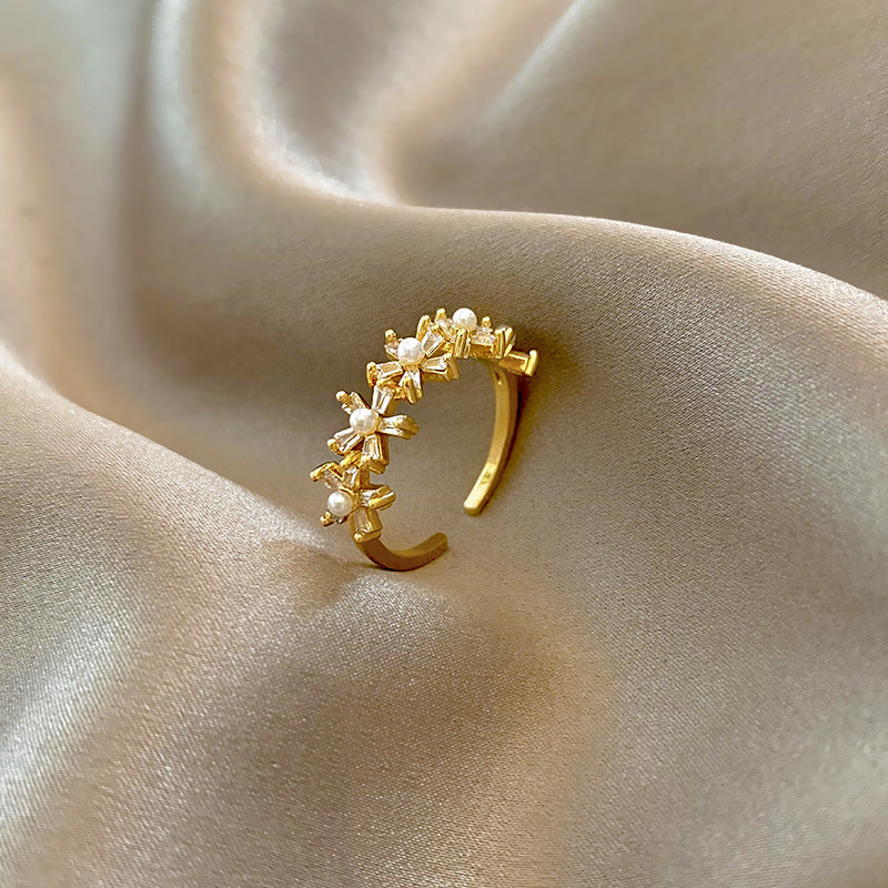 Cecilia Floral Pearl Ring - emmy-rae-jewels.com