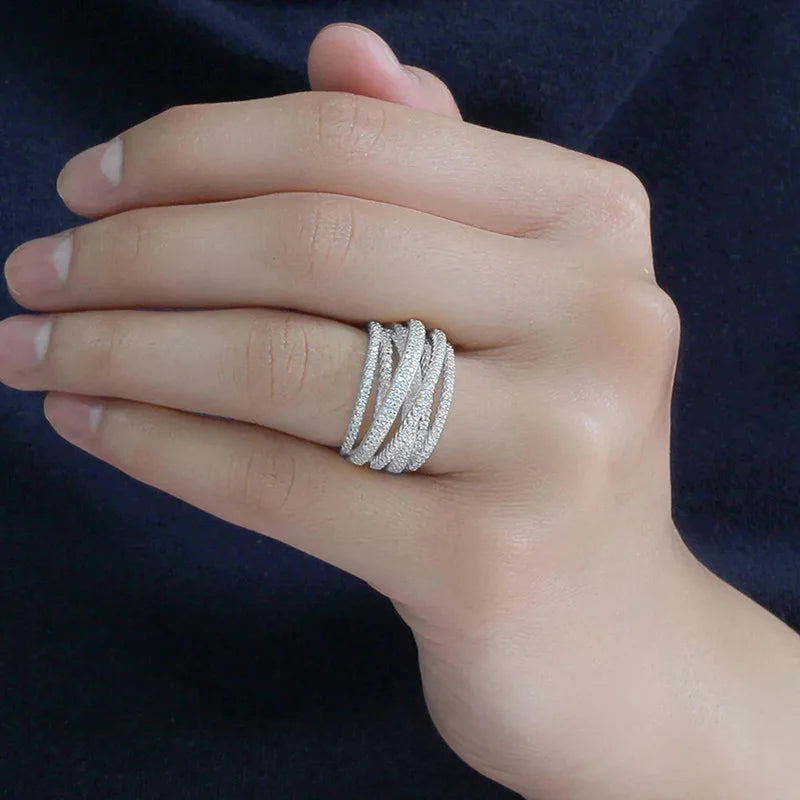 Luxury Multi Layered Cross Ring - emmy-rae-jewels.com