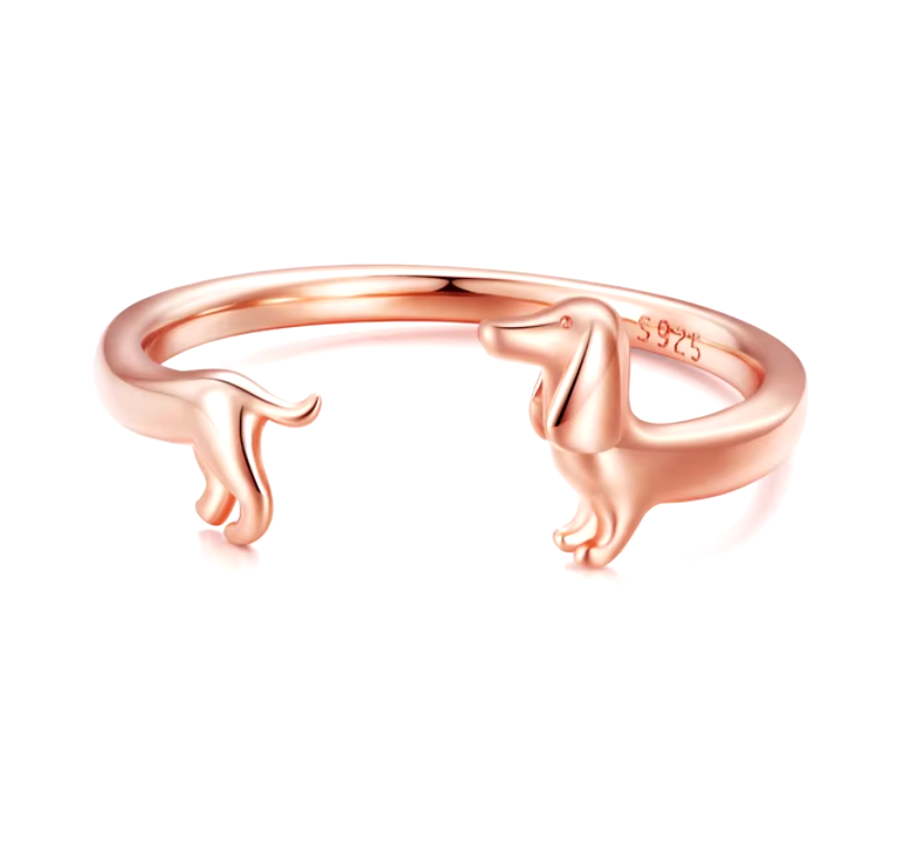 Dachshund Wrap Ring - For The Love Of Your Pup - emmy-rae-jewels.com