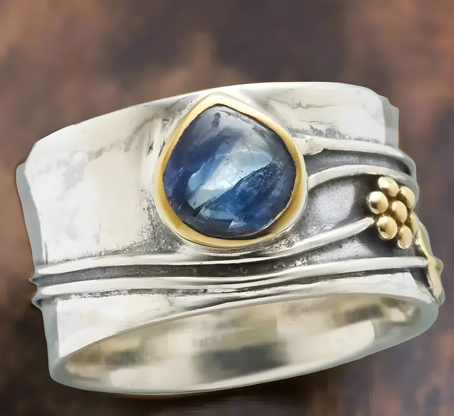 Bohemian Gemstone Meditation Ring - emmy-rae-jewels.com