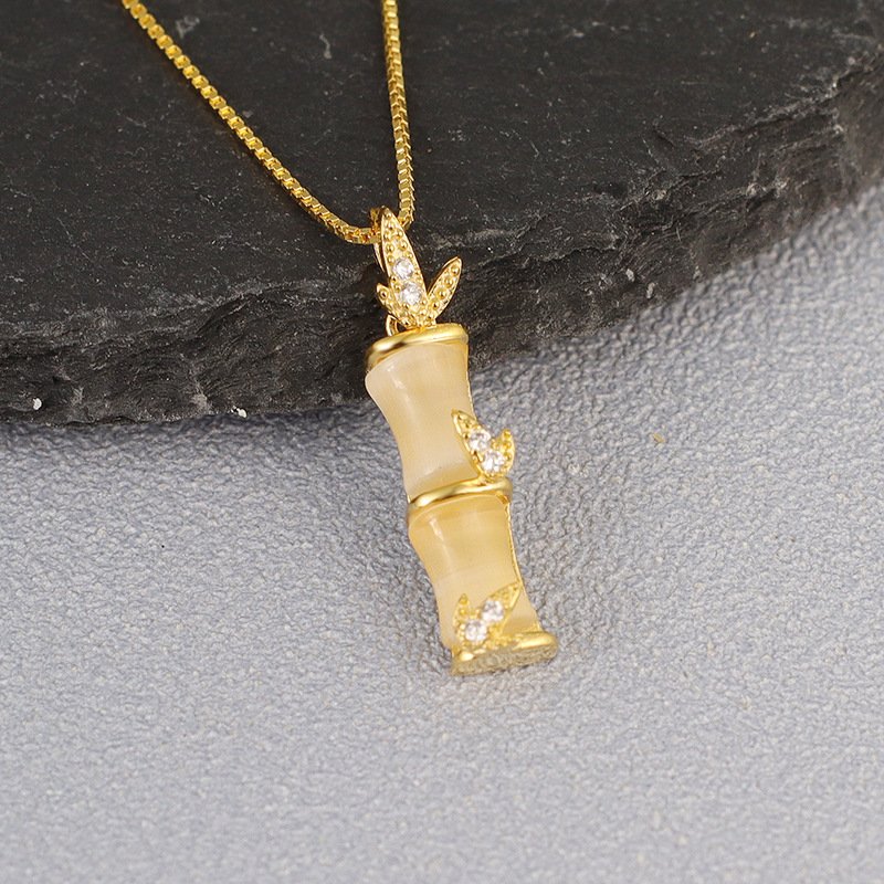 Luxe Bamboo Chain Pendant - emmy-rae-jewels.com