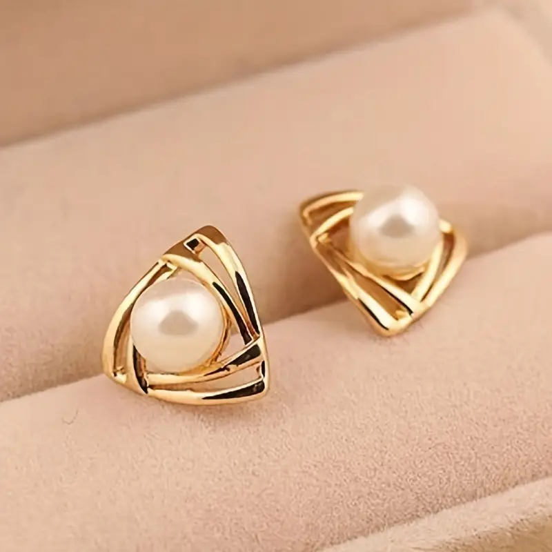Elegant Pearl and Gold Earrings - emmy-rae-jewels.com