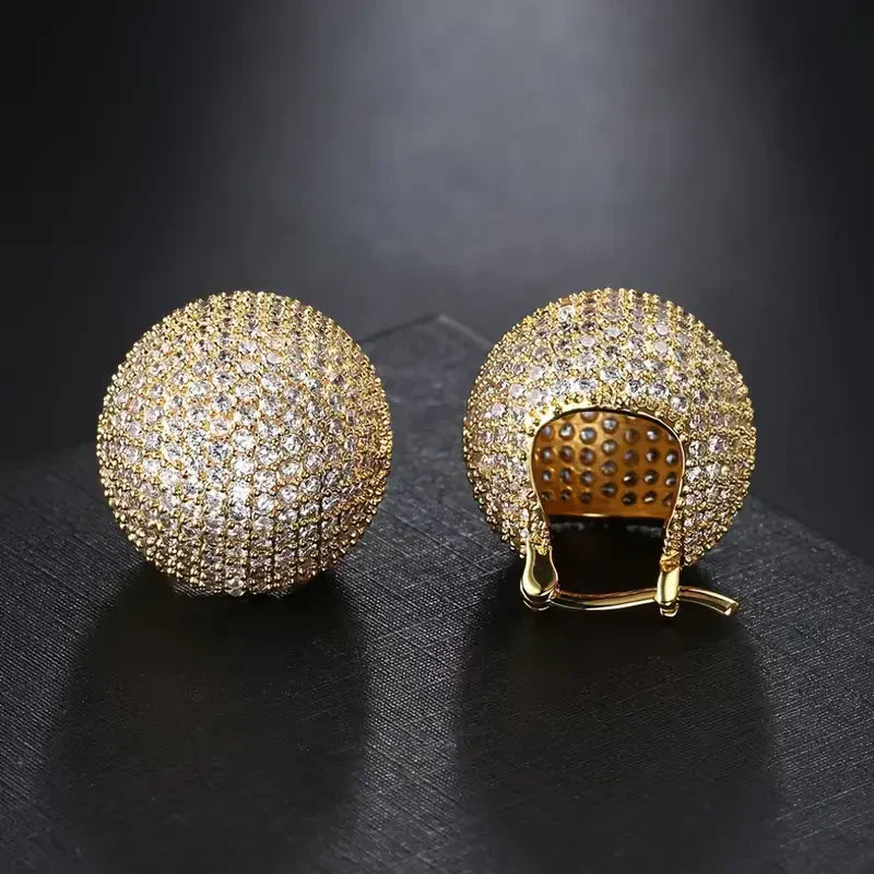Shiny Basket Earrings