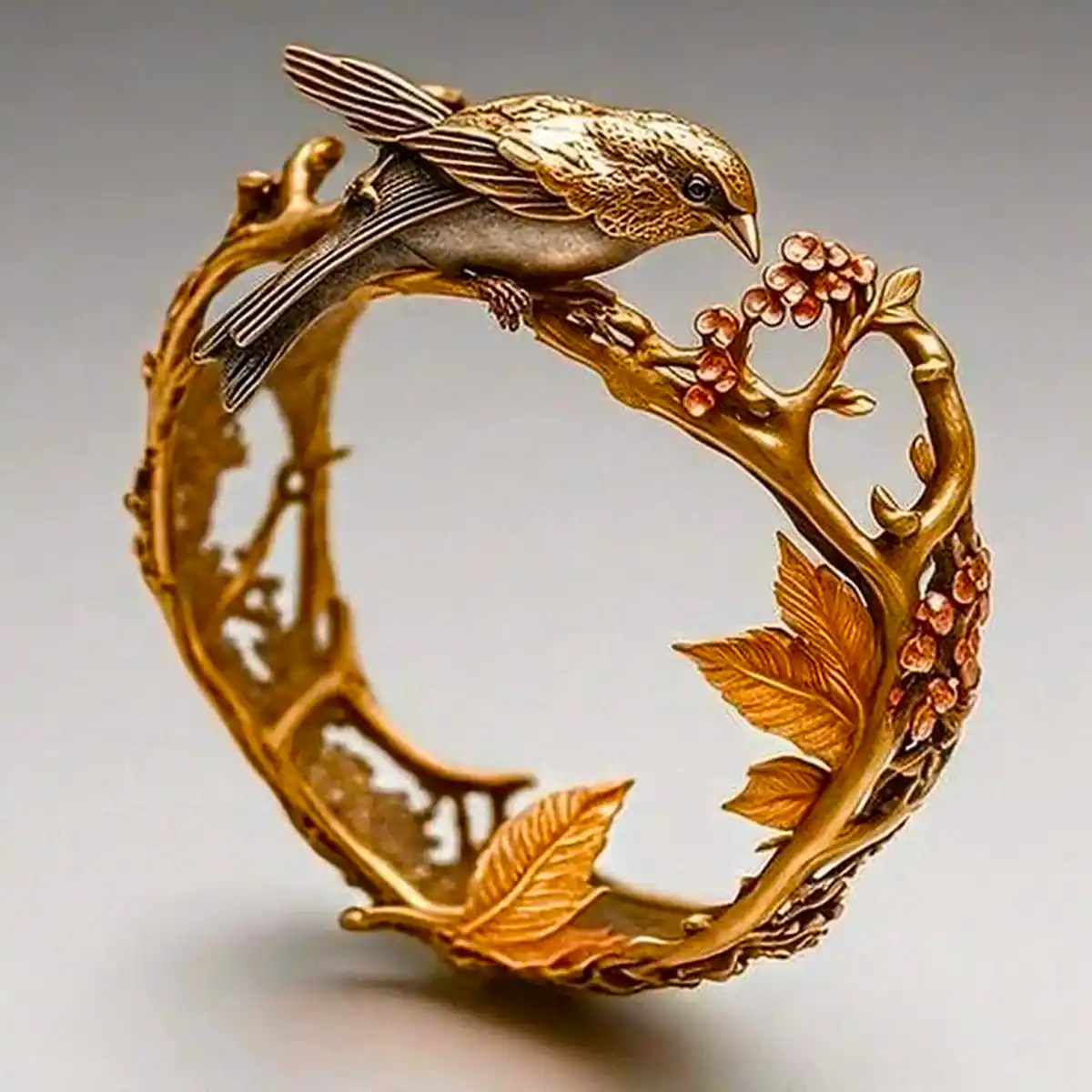 Vintage Hummingbird Golden Ring - emmy-rae-jewels.com