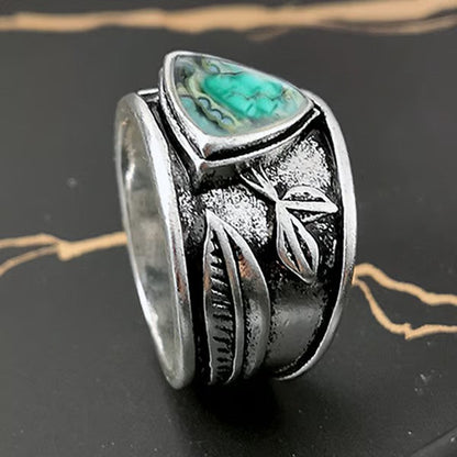 Mottled Memory Leaf Ring