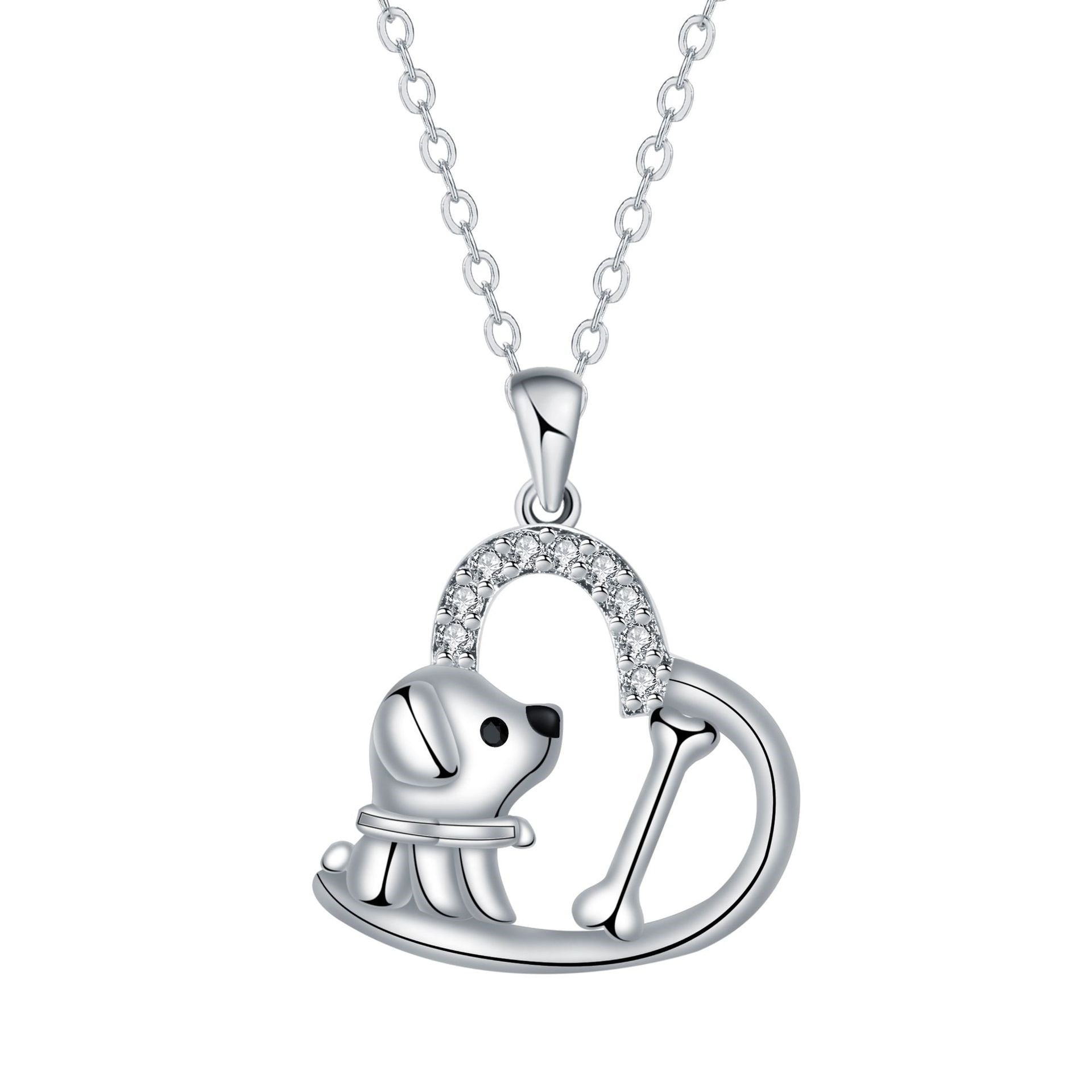 Heart Pendant Dog Necklace - emmy-rae-jewels.com