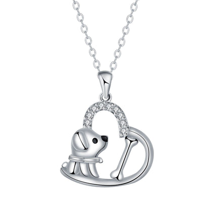 Heart Pendant Dog Necklace - emmy-rae-jewels.com