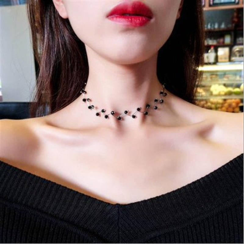 Dark Talise Vine Gemstone Necklace - emmy-rae-jewels.com