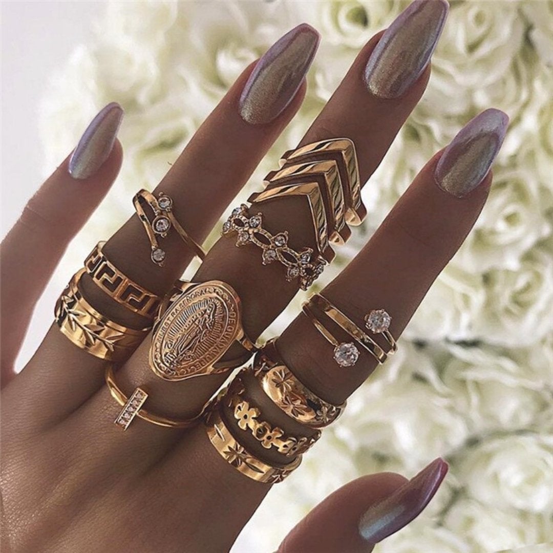 Unique Premium Pack of 8 to 12 Rings - emmy-rae-jewels.com