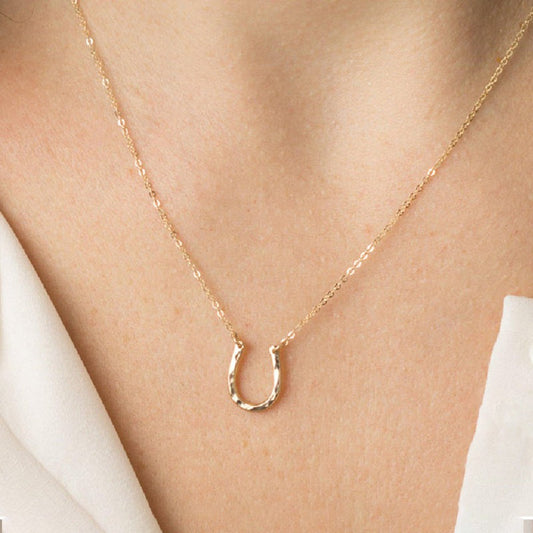 Lamia Horse Shoe Pendant Necklace