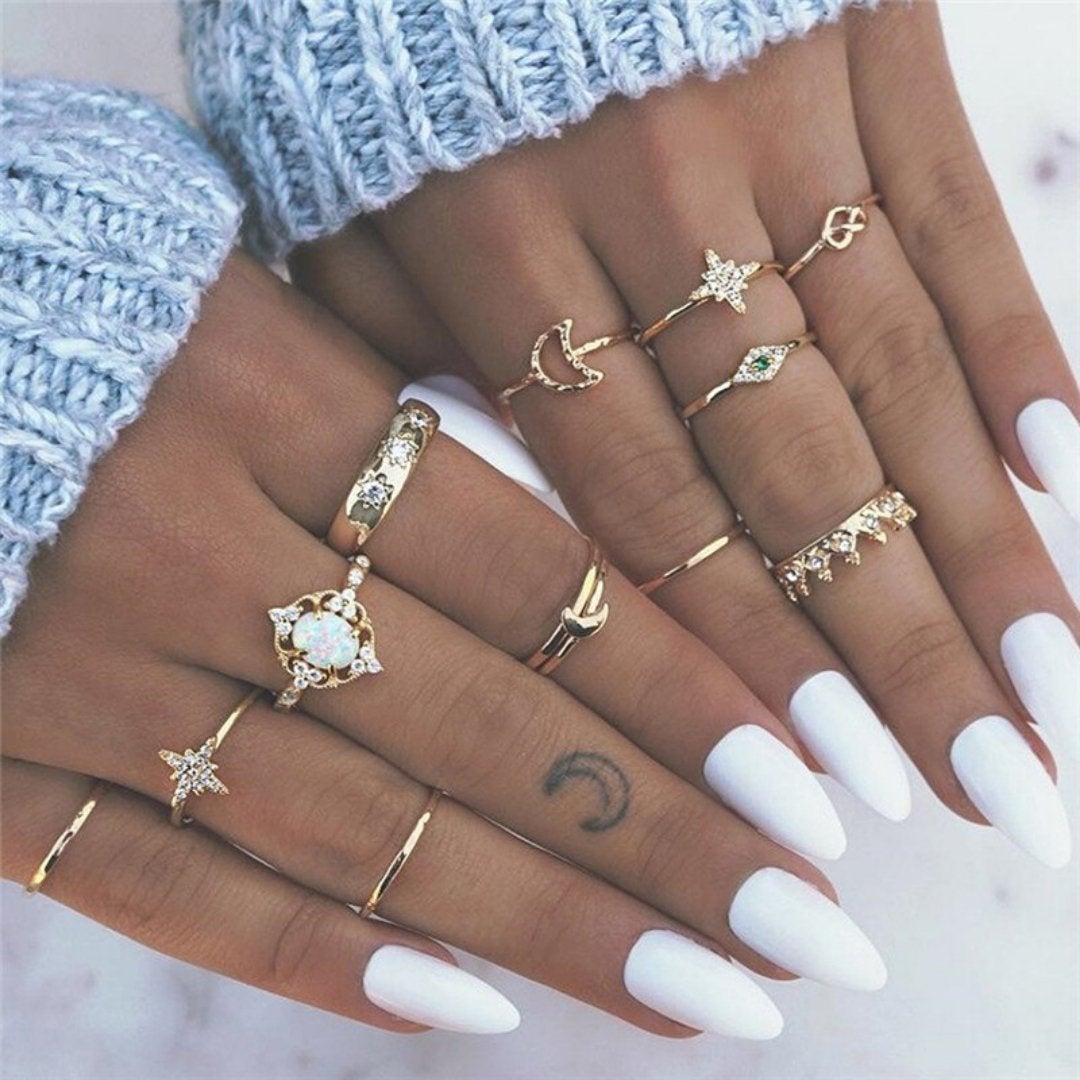 Unique Premium Pack of 8 to 12 Rings - emmy-rae-jewels.com