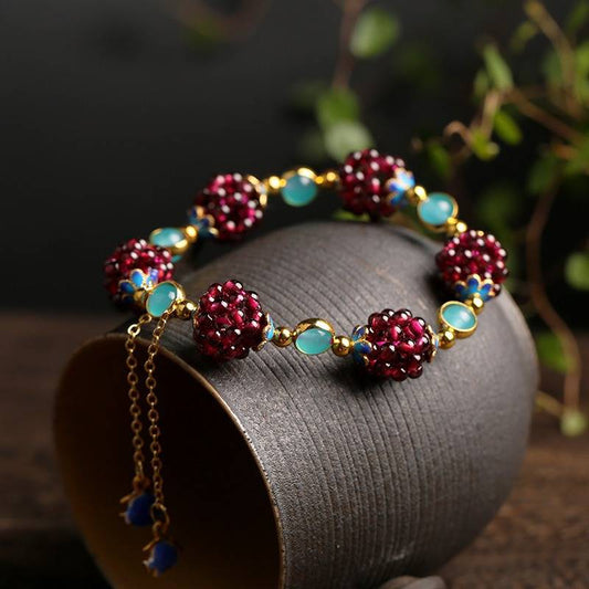 Natural Stone Berries Bracelet - emmy-rae-jewels.com