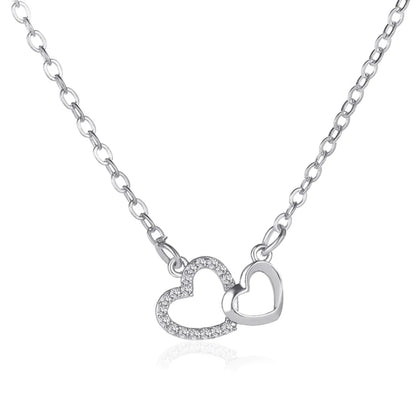 Cynthia Double Heart Necklace - emmy-rae-jewels.com