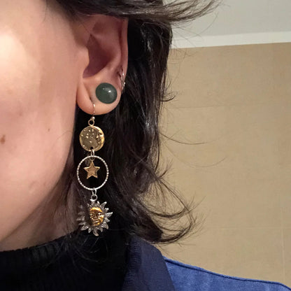 Sun-Moon Pendant Earrings - emmy-rae-jewels.com