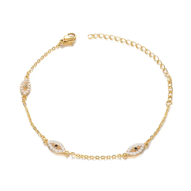 Diamond Evil Eye Bracelet - emmy-rae-jewels.com