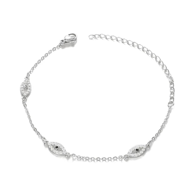 Diamond Evil Eye Bracelet - emmy-rae-jewels.com