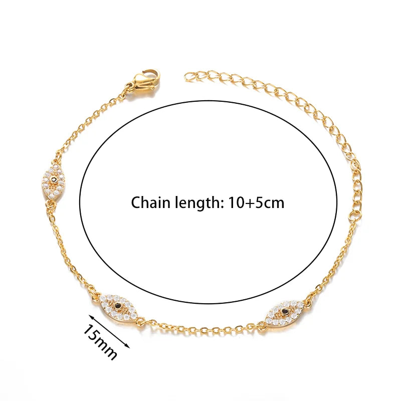 Diamond Evil Eye Bracelet - emmy-rae-jewels.com