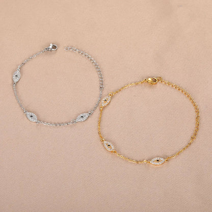 Diamond Evil Eye Bracelet - emmy-rae-jewels.com
