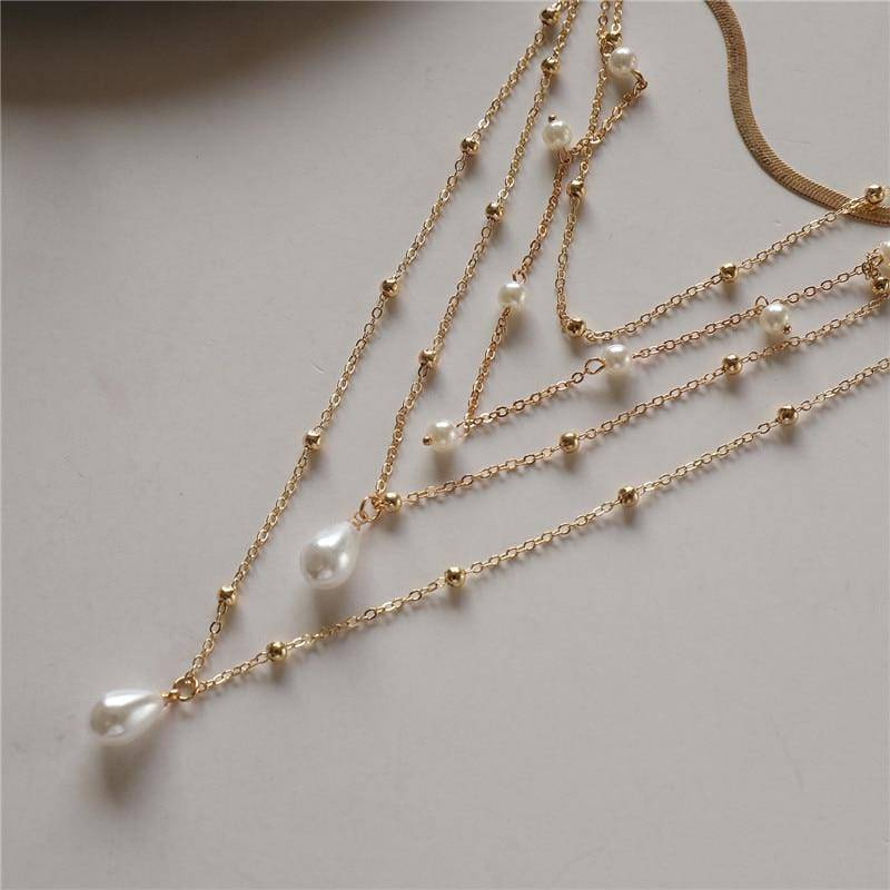 Amelie Layered Pearl Necklace - emmy-rae-jewels.com