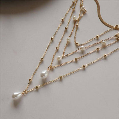 Amelie Layered Pearl Necklace - emmy-rae-jewels.com