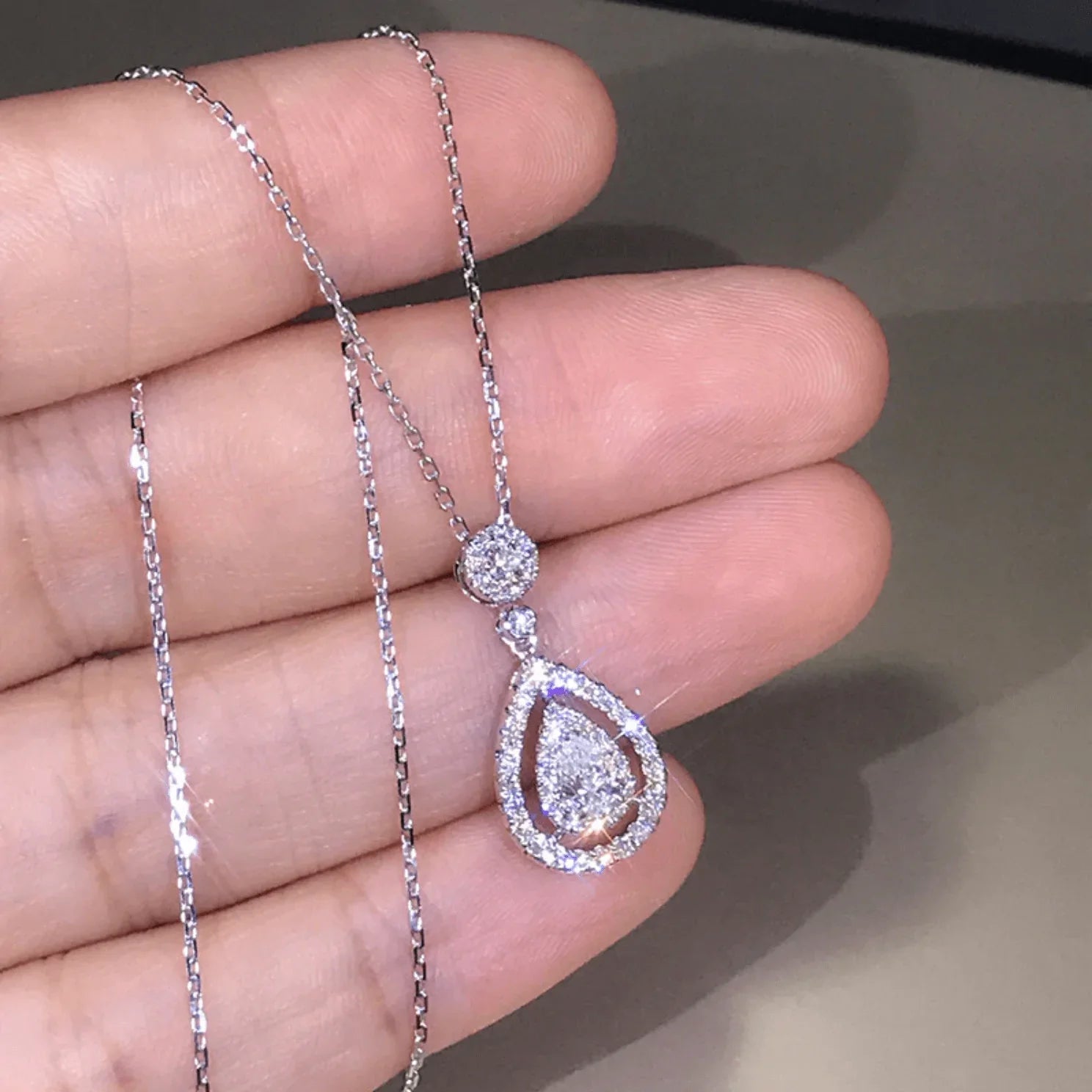 Charlotte Pear Drop Necklace - emmy-rae-jewels.com