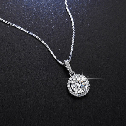Adaline's Halo Zirconia Necklace - emmy-rae-jewels.com