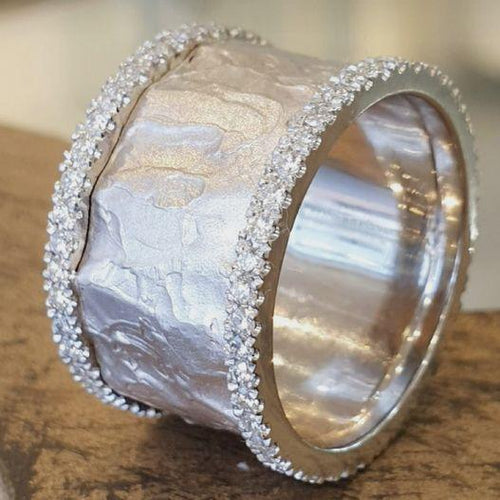 Vintage Silver Zircon Ring