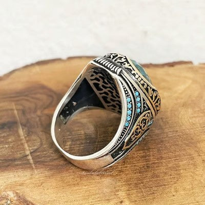 European and American fashion exaggerated temperament oval ring - emmy-rae-jewels.com