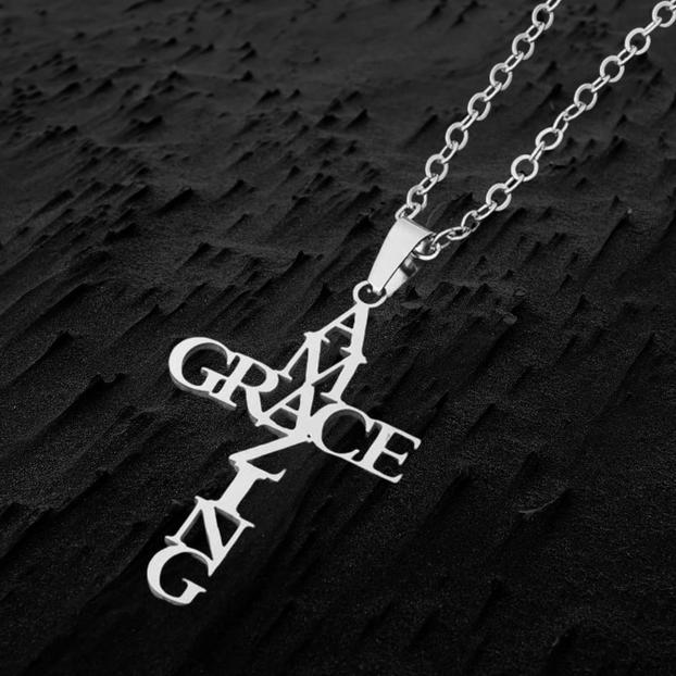Amazing Grace Stainless Necklace - emmy-rae-jewels.com