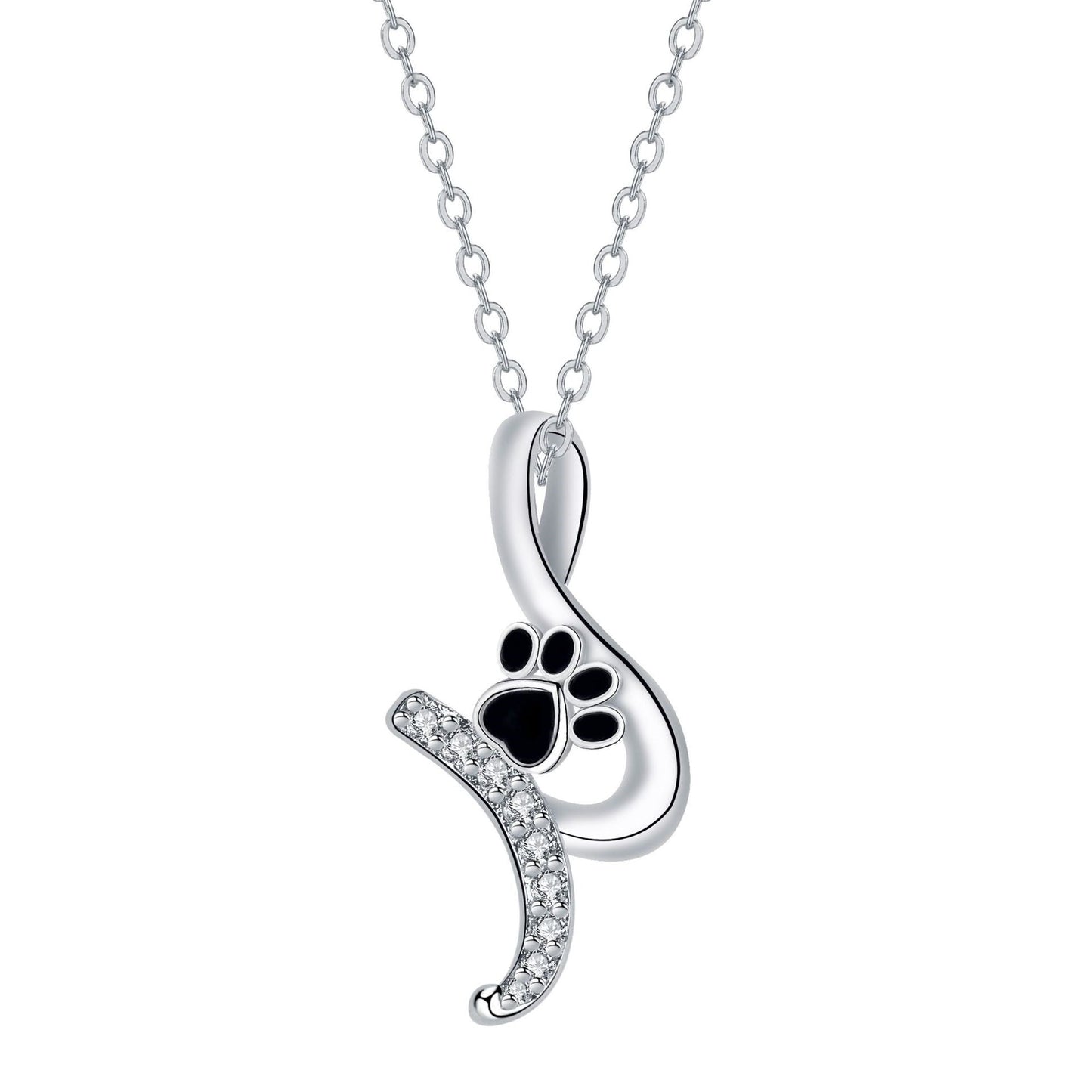 Cute Paw Print Pendant Necklace - emmy-rae-jewels.com