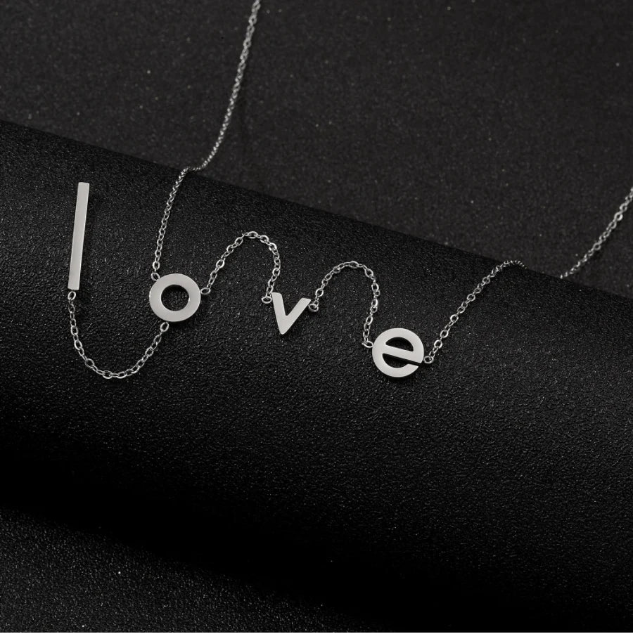 LOVE Lettering Necklace