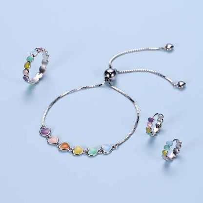 Sterling Silver Paw Print Bracelet – Adjustable Fit - emmy-rae-jewels.com