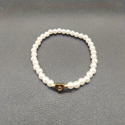 Chic A-Z Heart Initial Bracelet