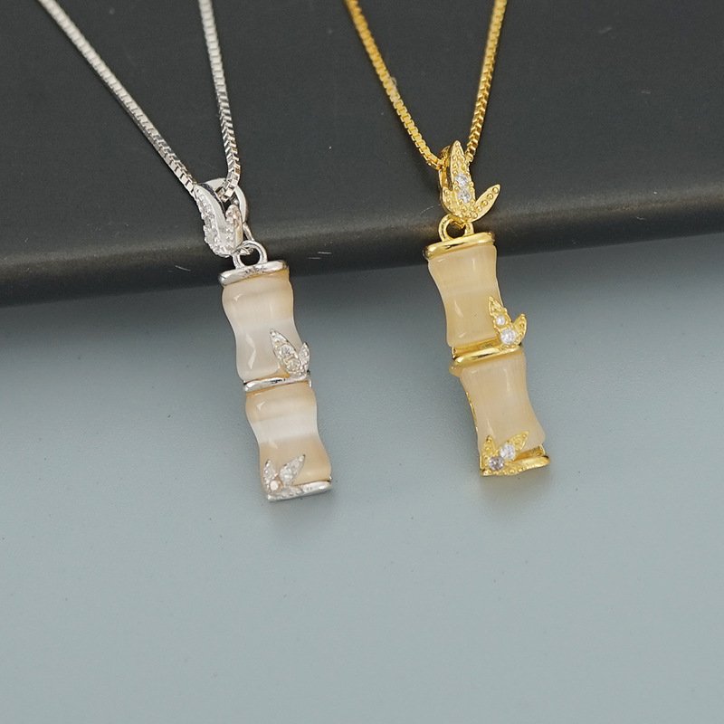 Luxe Bamboo Chain Pendant - emmy-rae-jewels.com