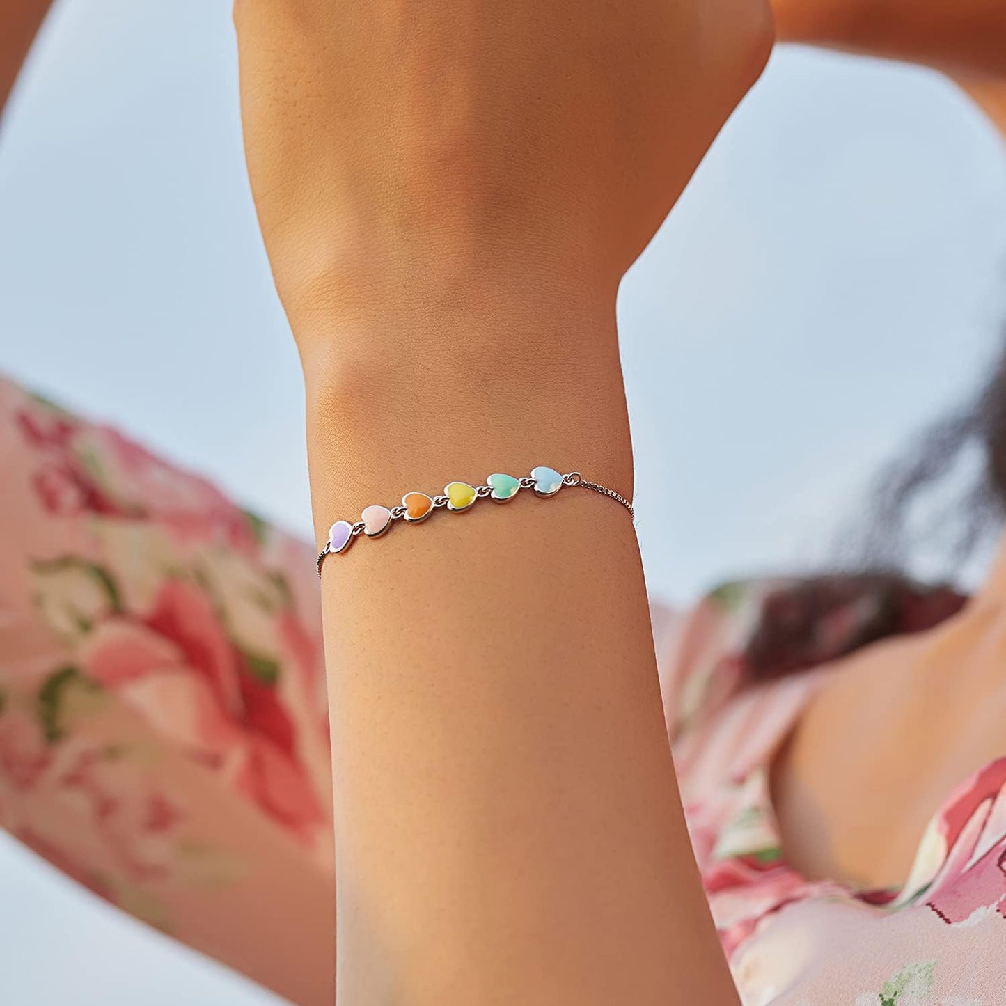 Sterling Silver Paw Print Bracelet – Adjustable Fit - emmy-rae-jewels.com
