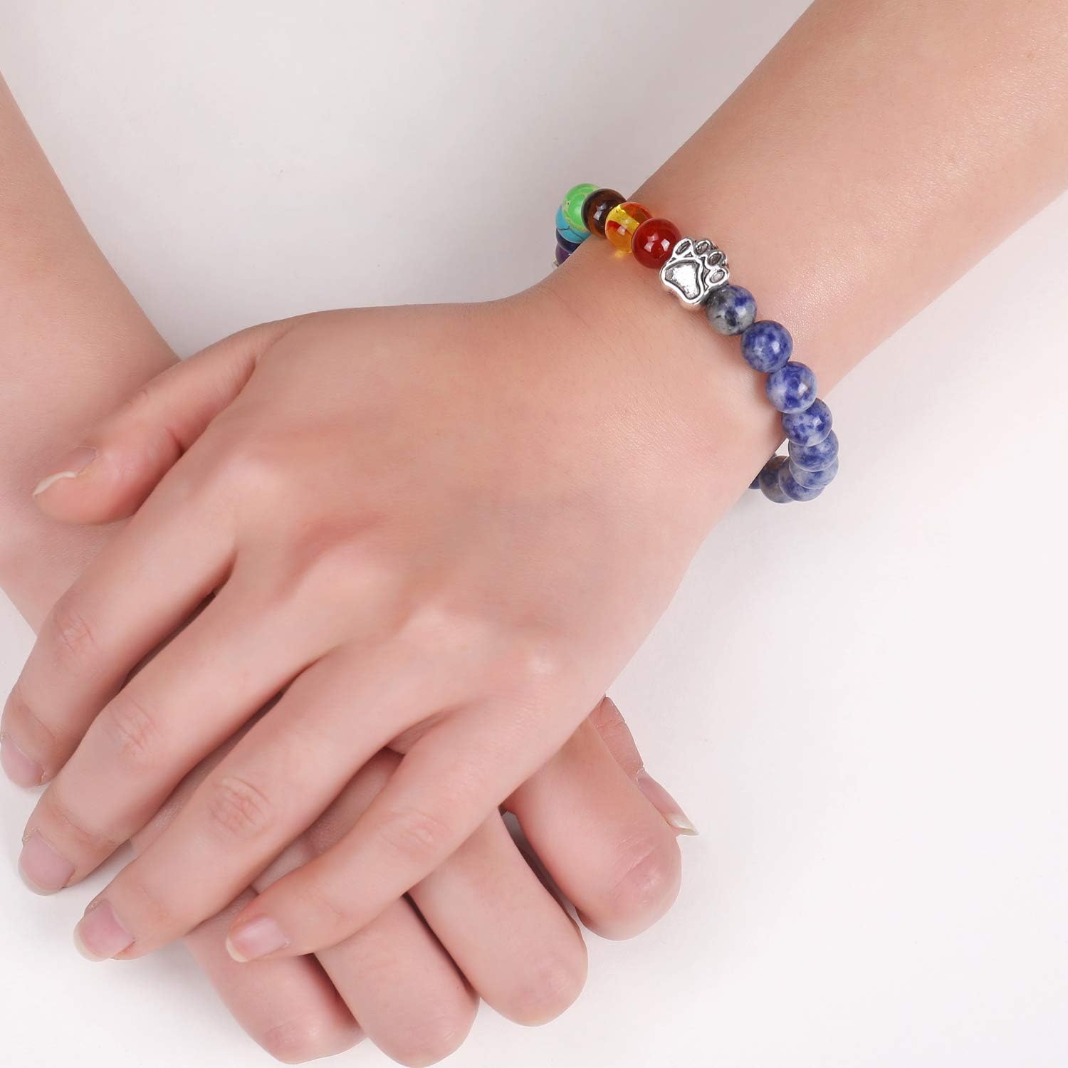 Rainbow Bridge Memorial Bracelet – 7 Chakra Bead Gift for Pet Loss - emmy-rae-jewels.com
