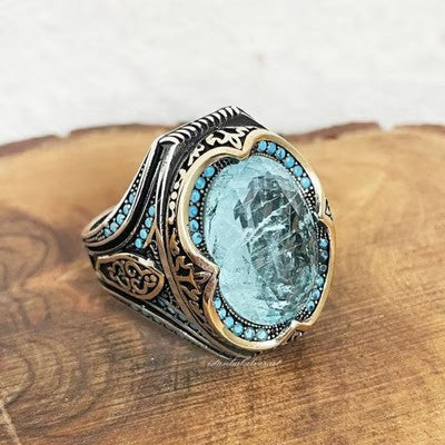 European and American fashion exaggerated temperament oval ring - emmy-rae-jewels.com
