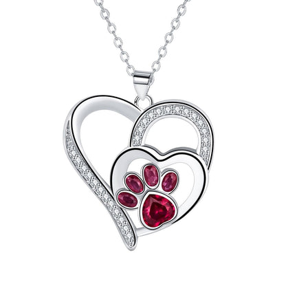 Cute Paw Print Necklace - emmy-rae-jewels.com