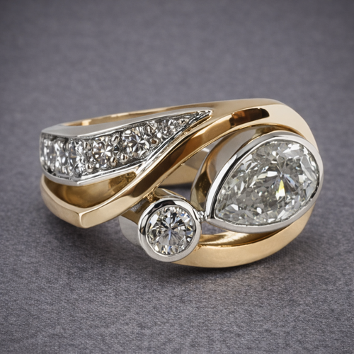 Classic Two-Tone Diamond Ring